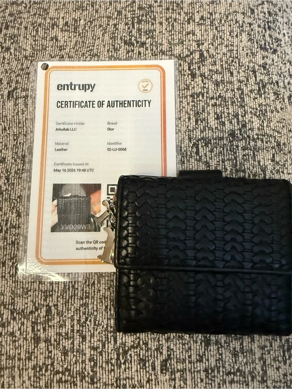 Christian Dior Wallet - black leather